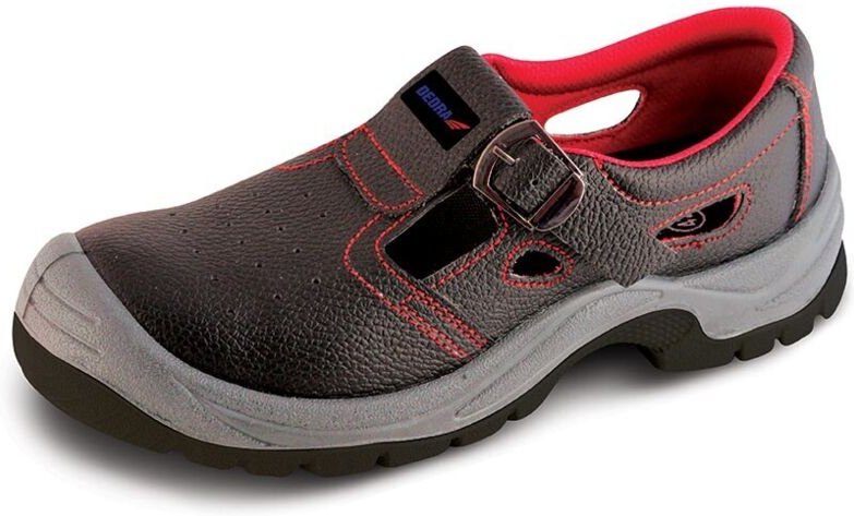 DEDRA Sicherheitssandalen S1 SRC - Leder, Größe 40