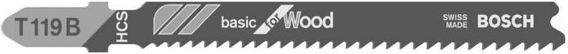 Stichsägeblätter 5 Stück T119B holz - Bosch