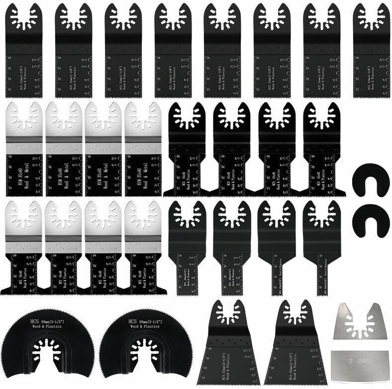 31er-Pack oszillierende Multi-Tool-Sägeblätter, oszillierendes Multi-Tool-Zubehör, Universal-Sägeblätter für Bosch Dewal...