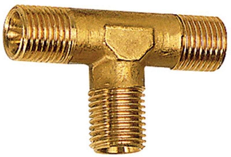 T-Stück, außen/außen/außen, r 3/4, sw 25, Messing blank - Riegler