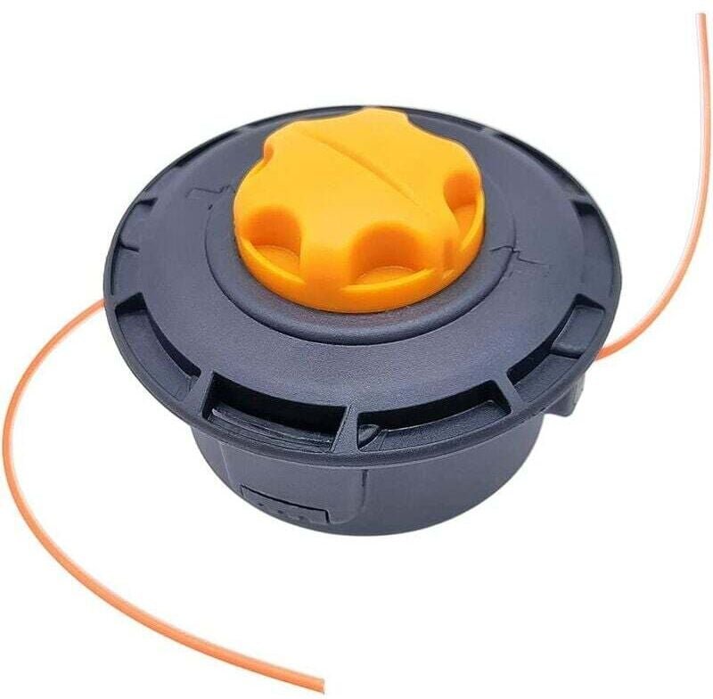 M10 x 1,25 Linkshänder-Rasenschneiderkopf mit automatischer Spitze – Doppelfaden-Rasenschneiderkopf – Nylonfadenspule fü...