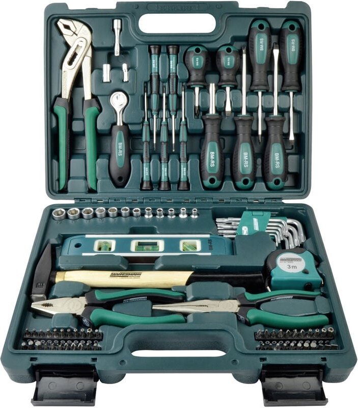 Brüder Mannesmann M29084 Werkzeugset Heimwerker im Koffer