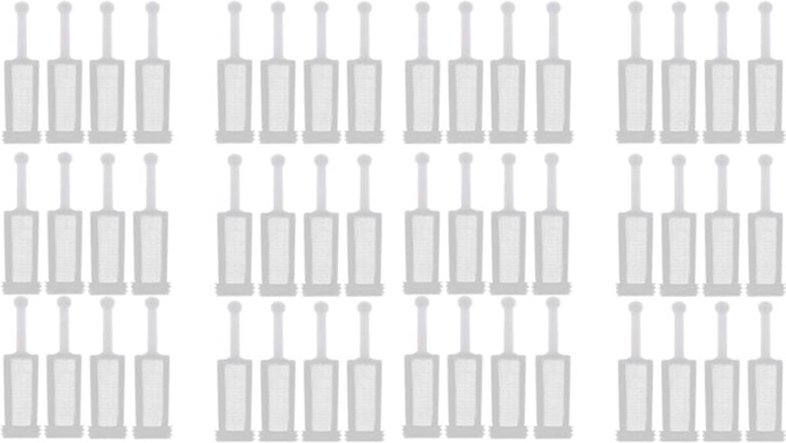 Tlily - 48 Stück Universal Schwer Kraft Spritzpistolen Filter Feinmaschiges, Einweg Schwer Kraft Spritzpistolen Farbsieb