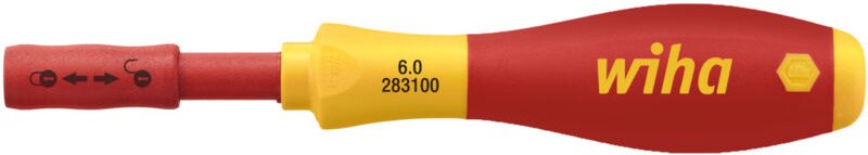 Schraubendreher mit Bithalter SoftFinish® electric slimVario für slimBits 6,0 mm (34577) - Wiha