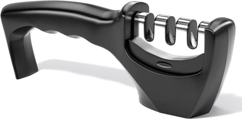 Messerschärfer, 3-in-1 professioneller Messerschärfer, manueller Messerschärfer, geeignet für Edelstahlmesser verschiede...