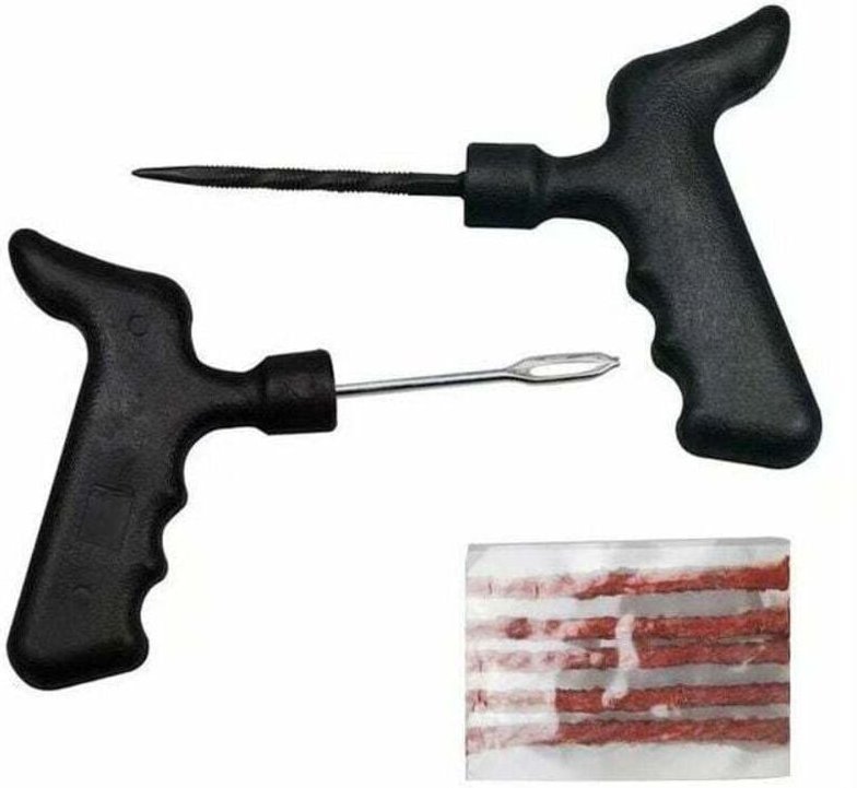 Jalleria - Autoreifen-Reparaturset, 7-teilig, Reparaturwerkzeug für Reifenpannen, Reparaturwerkzeuge für schlauchlose Re...