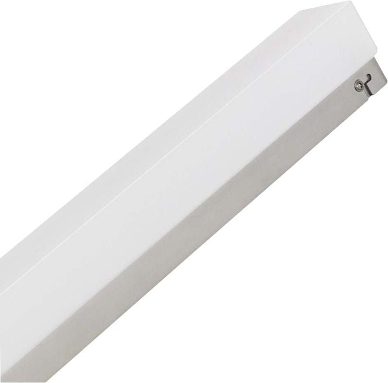 Led Wandleuchte, 10W, 750lm, 3000K, 60cm, warmweiß, silber