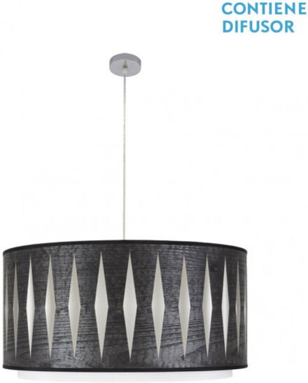 Thumbnail - Senko - Alexandra Holz/Chrom adjustable Pendelleuchte 3xE27 fabrialamp