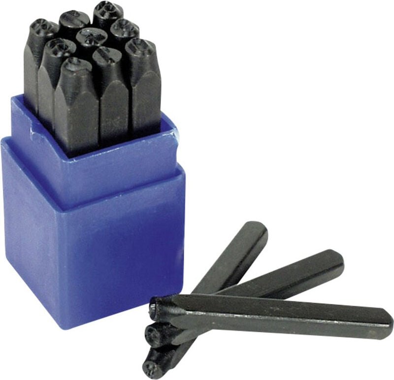 Brüder Mannesmann - m 245-06 9teilig Schlagzahlensatz Schrifthöhe: 6 mm