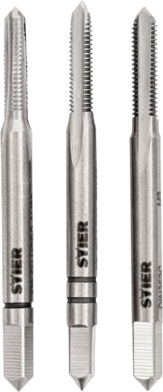 Handgewindebohrer Satz 3-teilig, Vor- Mittel- und Fertigschneider, din 352 hss-g M3, zur Herstellung von DIN13 Innengewi...