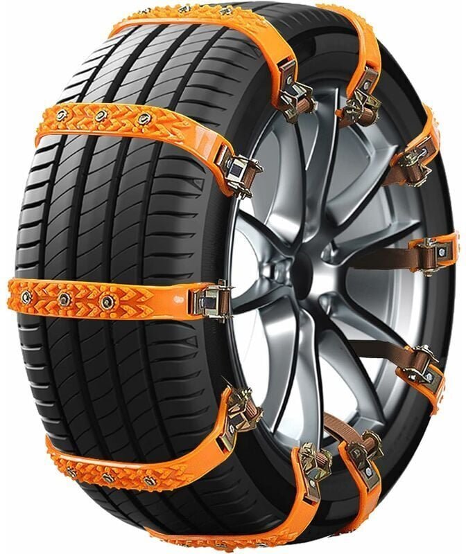 Auto-Socken für Schnee, universelle Auto-Schnee-Socken, Auto-Schneeketten, verstellbarer Anti-Rutsch-Gürtel für Autoreif...