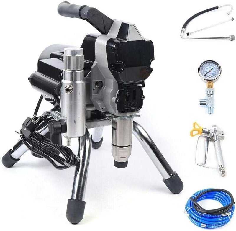 1800W Airless Spritzlackiermaschine 2.5 l/min 3000PSI Airless Farbsprühgerät Mit Verlängerungsstange 50 Hz Airless Paint...