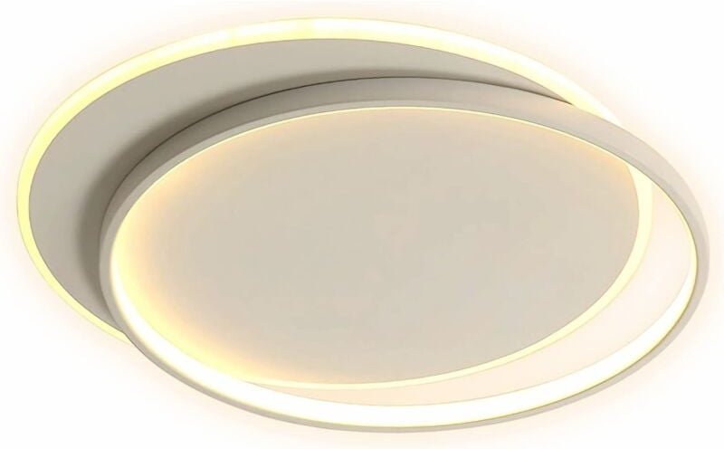 Comely - Moderne weiße LED-Deckenleuchte für Wohnzimmer, rundes Metalldesign, 32 w, 2880 lm, warmes Licht 3000 k, Decken...