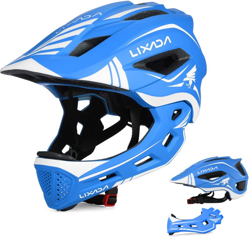 LIXADA Lixada kinder abnehmbare volle Gesichtshelm Kinder Sportsicherheit Bike Schutzausrüstung für Cycle Skateboarding ...