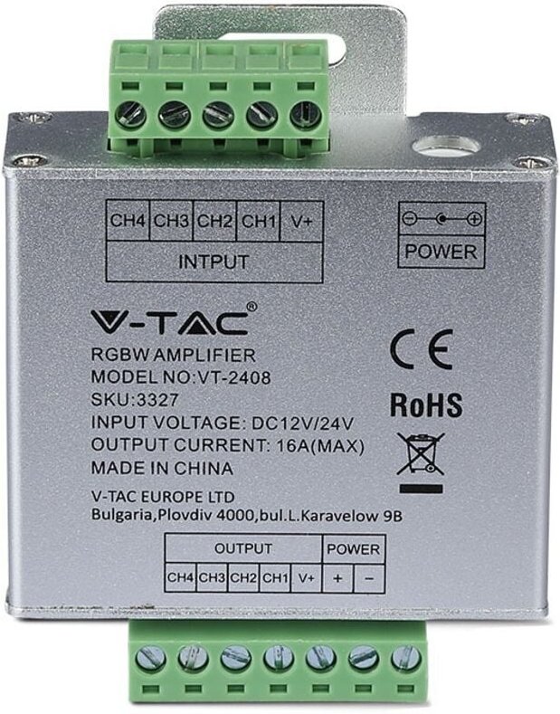 LED-Streifenleuchte Zubehör rgb + w Verstärker IP20