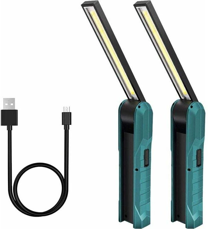 Thumbnail - 1 Stück wiederaufladbare LED-Handlampe, Guiseapue Arbeitsleuchte, 5 Modi, mechanische Lampe, faltbare Taschenlampe mit M...