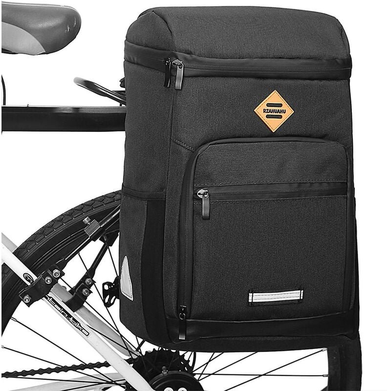 3-in-1-Fahrrad-Isoliertasche, reflektierender Gepäckträger, wasserabweisender Fahrrad-Schulterrucksack