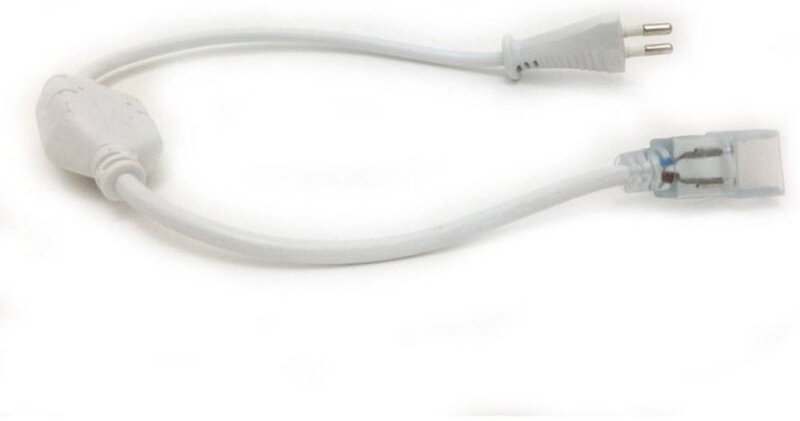 Trade Shop Traesio - Trade Shop - netzkabel mit steckdosenanschluss für led-streifen 220V stecker -