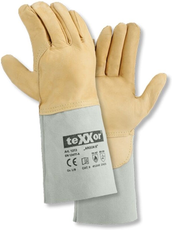TeXXor® Schweißerhandschuh argon iii Kat. 2, 12138 Gr.8 Rindnappaleder