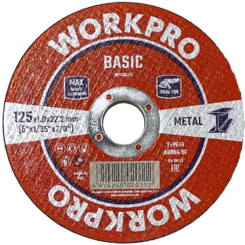 Metalltrennscheibe/t41 ø125 x 1 x 22,2 mm