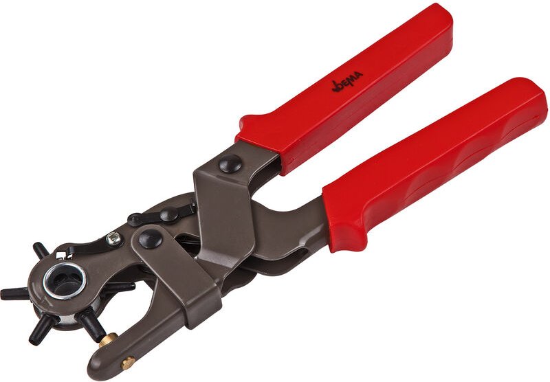 Dema - Revolverlochzange drz 6 Lochzange Gürtelzange Lederzange Ösenzange mit 6 Größen