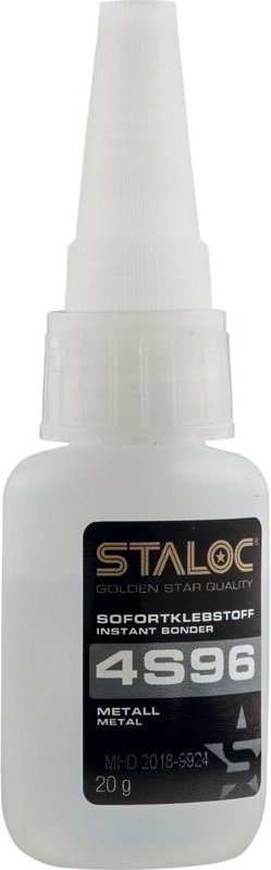 Staloc - Sofortklebstoff 4S96 Sekundenkleber Metall (Stahl, Edelstahl, Alu, Kupfer) 20 g