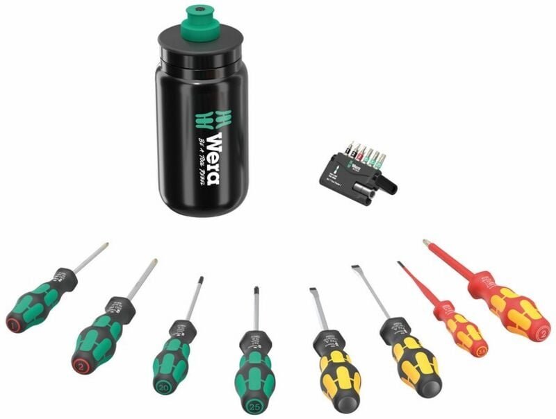 Wera - Schraubwerkzeug-Set, 9540 Kraftform xl Bottle Set, 05100028001, 17‑teilig