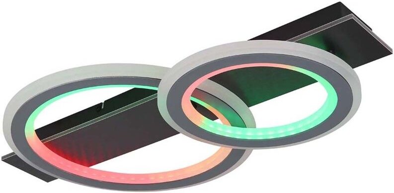 Deckenlampe Deckenleuchte LED Wohnzimmerlampe Fernbedienung Farbwechsel L 63 cm