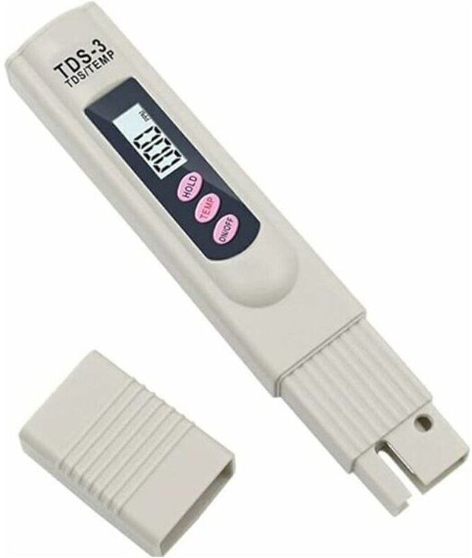 Tragbares digitales LCD-Trinkwassermessgerät (TDS-3), Wasserqualitätstester in Stiftform mit Temperatur- und PPM-Messung...
