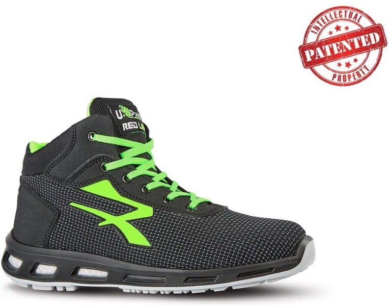 U-power - UPower Sicherheitsstiefel RedLion hard Größe 43 schwarz / grün - RL1035643