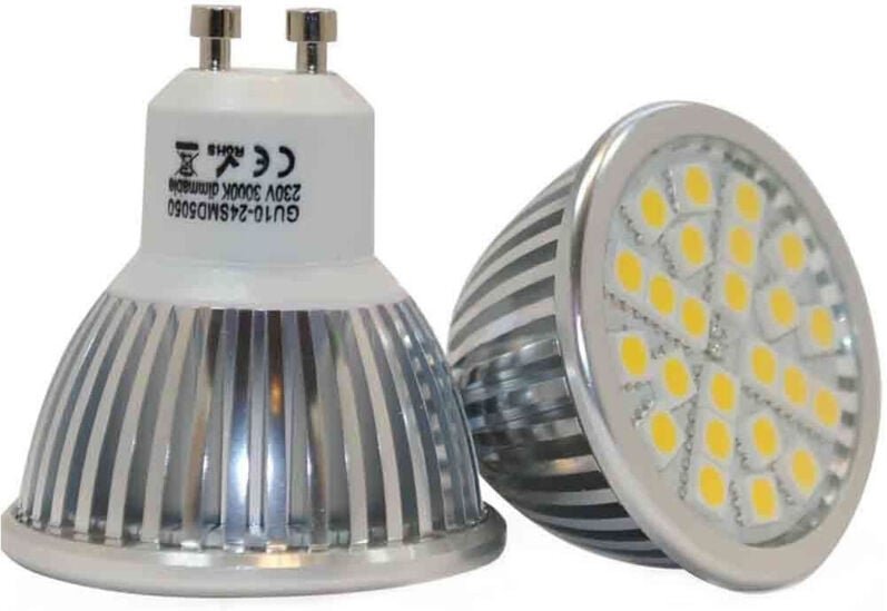 Trade Shop Traesio - Trade Shop - LED-Strahler, dichroitischer Strahler, GU10, 8 Watt, 2700 k, warmweißes Licht -