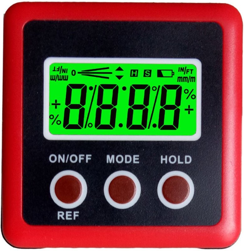 Ahlsen Magnetisches Tischsägen-Winkelsuchwerkzeug – digitaler Neigungsmesser – 0 bis 90 Grad Winkelwürfel, digitales Win...