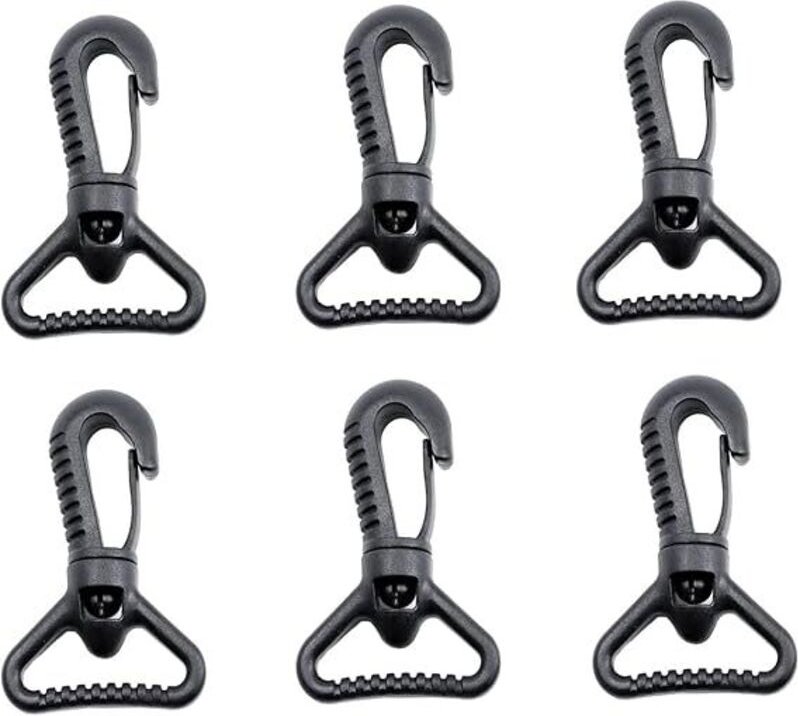 10 Stück Kunststoff-Karabiner, drehbarer Kunststoff-Karabiner für Push Gate – drehbarer Karabiner – drehbarer Karabiner ...