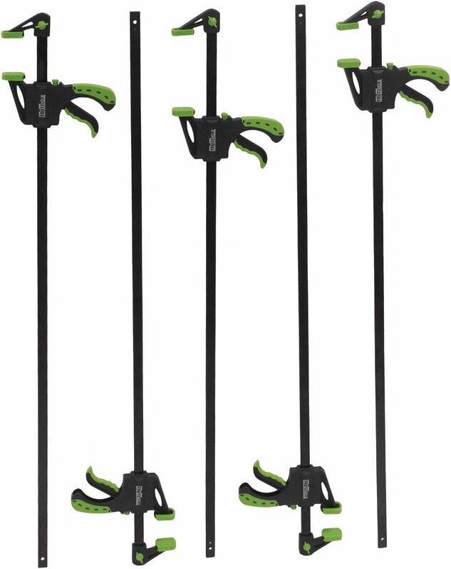 5x Einhandzwinge 60x900 mm Schnellspannzwinge Schraubzwinge Spanner 60x900 mm