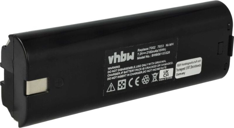 Thumbnail - vhbw 1x Akku kompatibel mit Makita UH3070DW, UM1000D, UM1200DW, UM1270DW Elektrowerkzeug (2100 mAh, NiMH, 7,2 V)