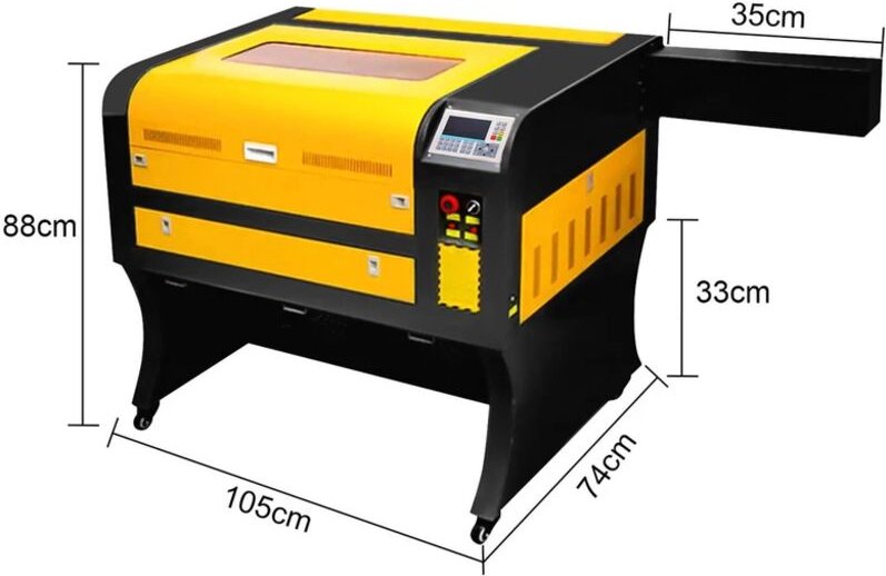 SIHAO Neu 60W CO2 Laser Graviermaschine Lasergravierer 400x600mm Gravurwerkzeug