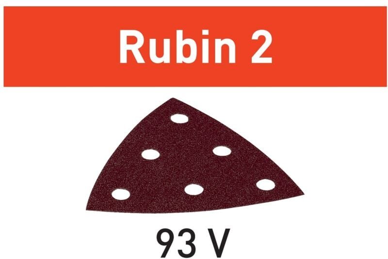 Schleifblatt stf V93/6 P220 RU2/50 Rubin 2 - Festool