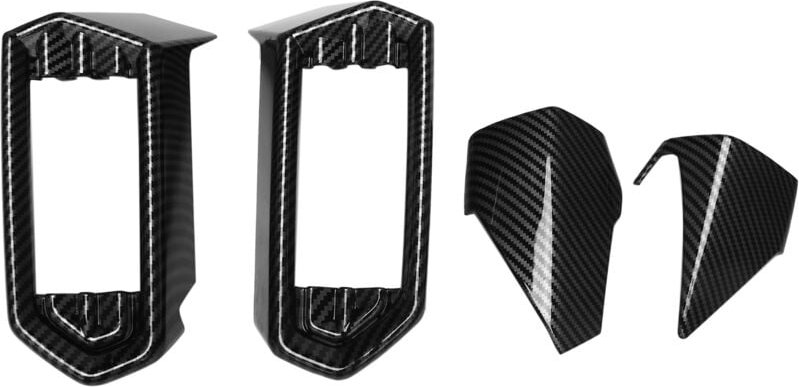 Tlily - Auto Styling 2 stücke abs Kohle Faser Innen Armaturenbrett Seite Luft EntlüFtung Auslass Abdeckung Trim FüR A3 8...