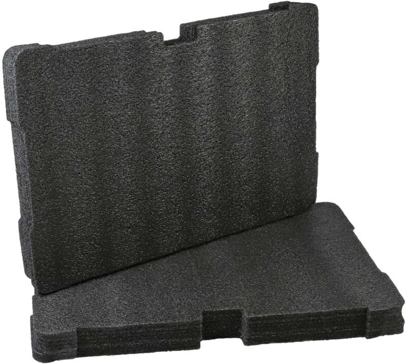 Schaumstoffeinlage kompatibel mit Milwaukee Packout Werkzeugkoffer - Schaumstoff, Schwarz - Vhbw