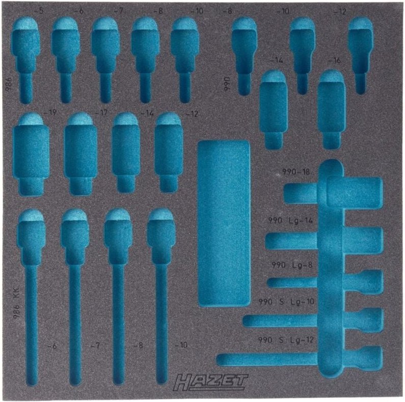 2-Komponenten Weichschaum-Einlage für Art.Nr. 163-119/23, 2/3 (344 x 342 mm) - Hazet