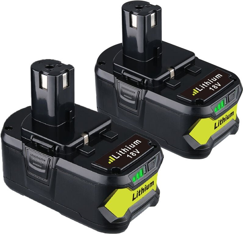 18V Ersatz Akku für RYOBI One+ Lithium RB18L50 P108 P104 Batterie 8.0Ah Neu,2pack
