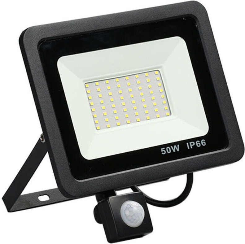 Thumbnail - 50 w LED-Flutlicht mit Bewegungsmelder, LED-Außenstrahler, wasserdichter IP66-LED-Flutlicht für den Außenbereich, 6500 k...