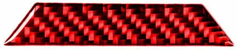 Tlily - ABS-Rotkohlefaser-Zentralaufbewahrungsbox-Abdeckungs-Dekoraufkleber für die 10. Generation 2016 2017 2018 2019