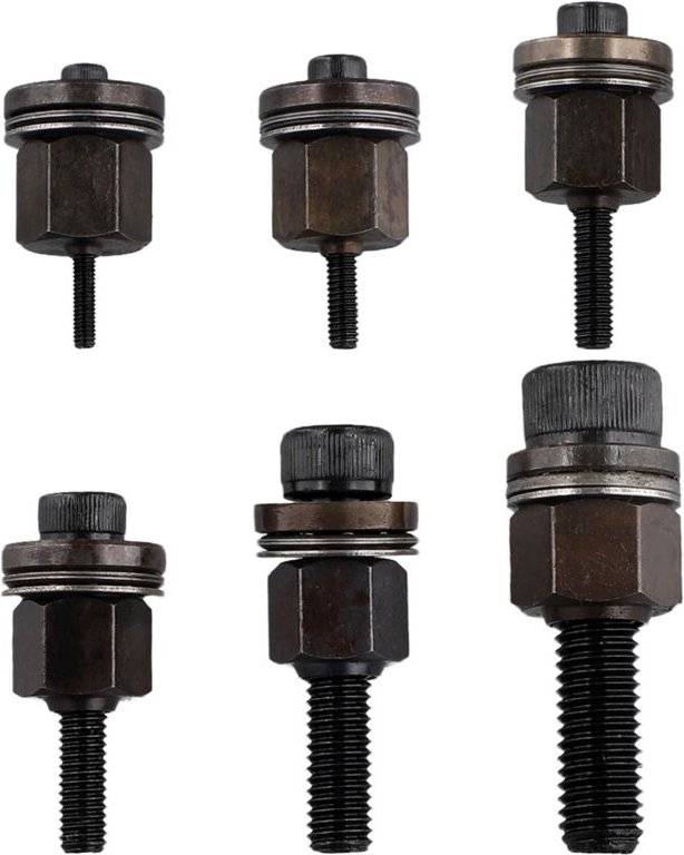 6-Teiliges Handnietwerkzeug-Set Aus Stahlkopf, Manueller Nietzange, -Spitzenmutter M3//M5/M6/M8/M10, Dornkopf für Nietmu...