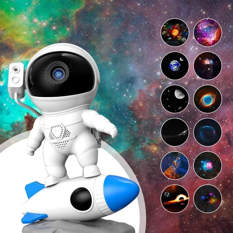 Thumbnail - Astronautenprojektor, Sternenhimmelprojektor mit Nachtlicht, Planetariumsprojektor, Galaxy Nova-Projektor, Astronautenpr...