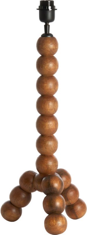 Tischlampe - Veglio - braun - holz - ø 20cm - - Light&living