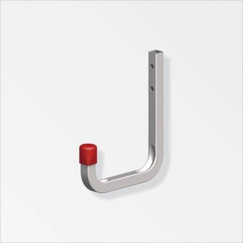 Wandhaken t 11,5 x b 14 cm Stahl verzinkt rot Haken Universalhaken - Alfer