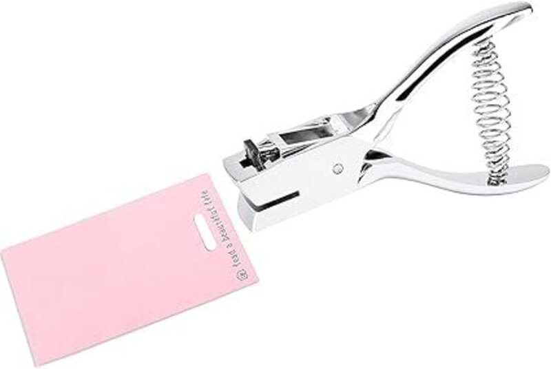 Für Ausweise, PVC, Einzellochmappe (ovales Loch) für Papier, Karton, ovales Loch gestanzt (15 x 3 mm)