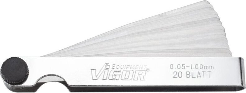 Vigor V1714 Fühlerlehre 0.05 - 1 mm Anzahl Blätter: 20 DIN 2275