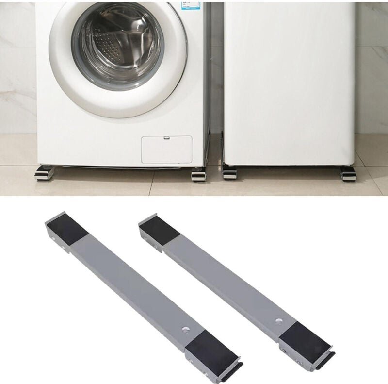 Trade Shop Traesio - Trade Shop - set 2 support basic piastre support mit ruote, um frigorifer lavatrieren -